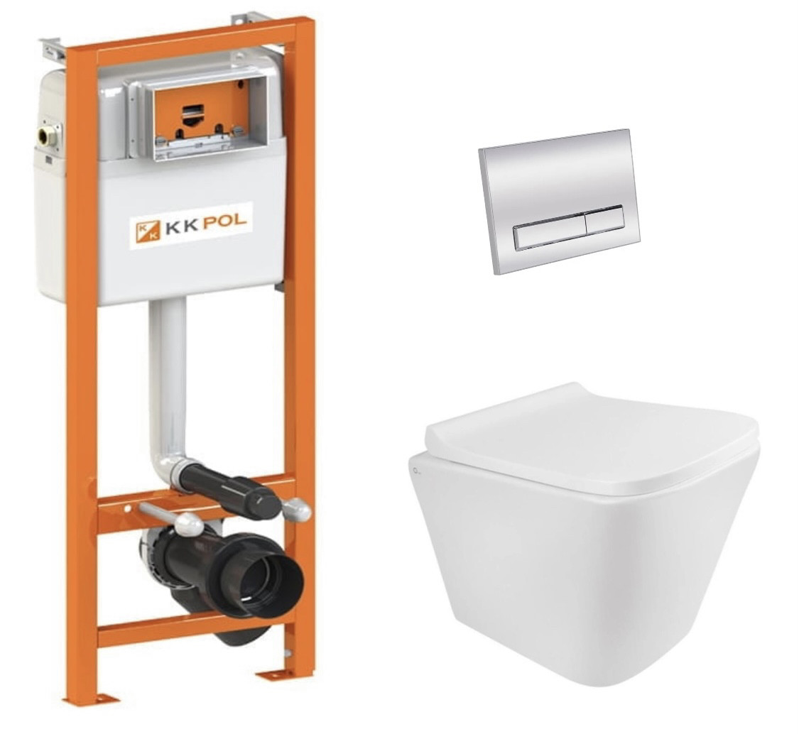 Інсталяція KK POL + унітаз Dante Terns + кнопка