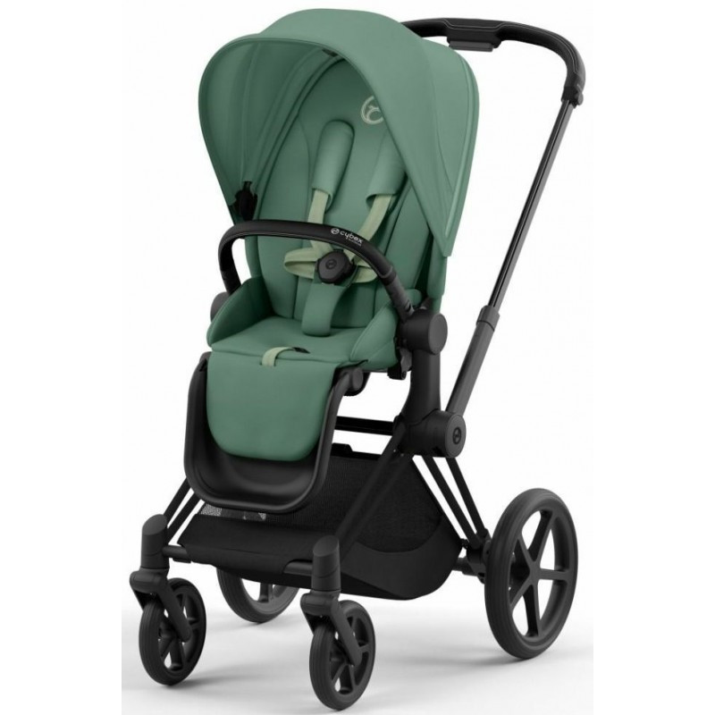 Прогулянкова коляска Cybex Priam 4.0 Leaf Green шасі Matt Black