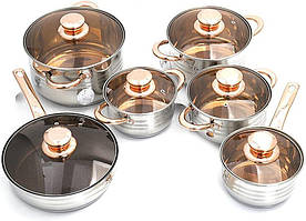 Набір посуду 12 предметів Grant Gold GR-7012
