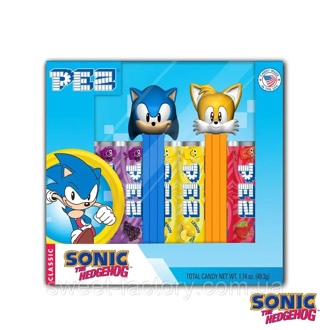 Pez Sonic the Hedgehog Twin Pack (Sonic & Tails) 49g