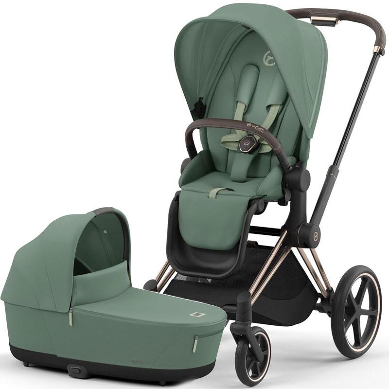 Cybex Priam 4.0 коляска 2 в 1 Leaf Green шасі Rosegold, фото 1
