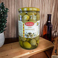 Оливки консервовані Beresa Giant Green Olives без кісточок 680 г, Польща