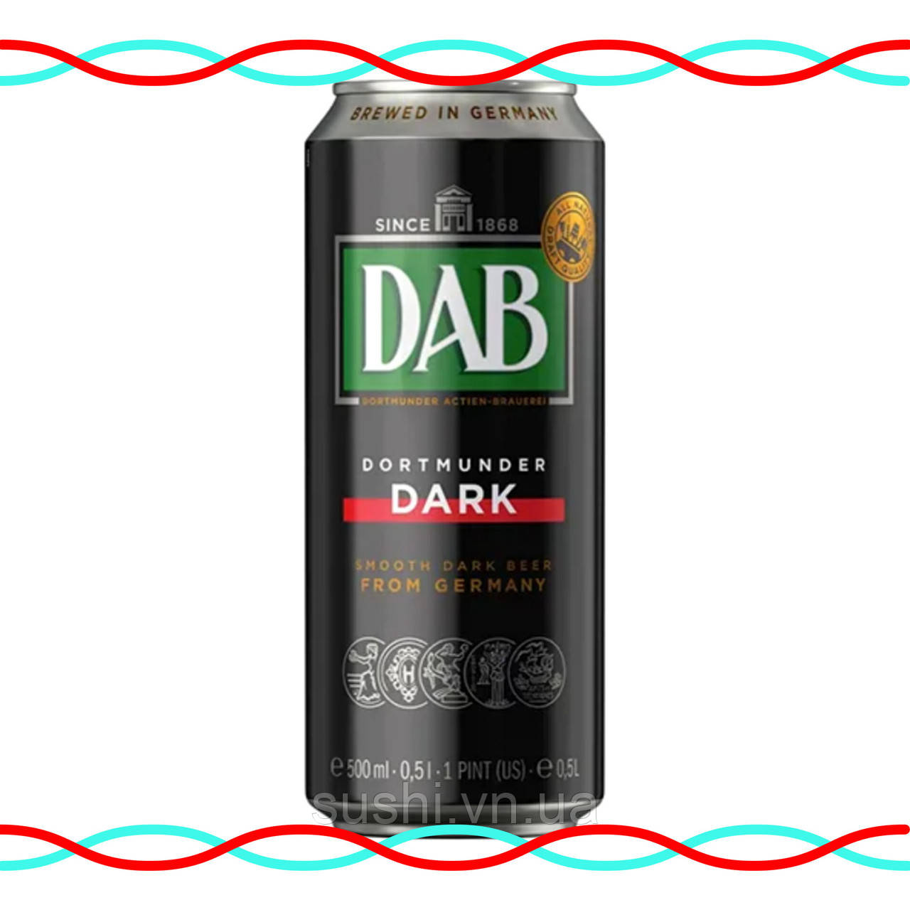 Пиво DAB Dark темне фільтроване 500мл.