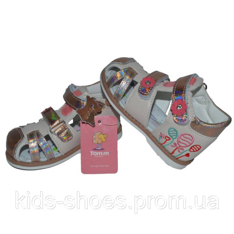Дитячі босоніжки закриті для дівчинки Tom.m, фото 1