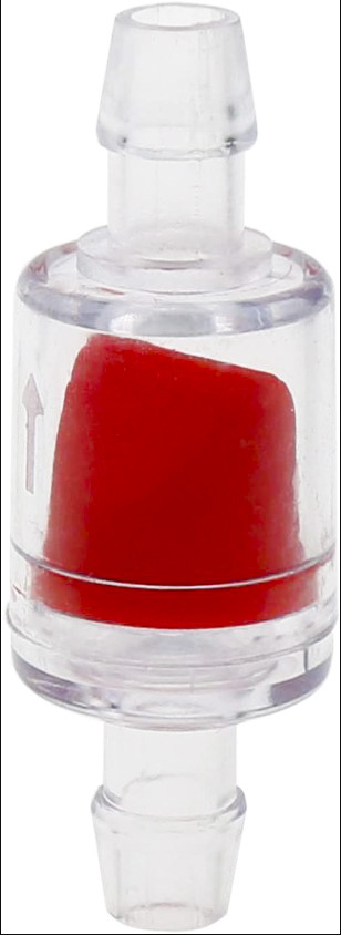 Зворотний клапан, AQUAXER бочечка (червоний), 8 мм.