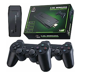 Компактна ігрова приставка HDMI Game Stick Lite M8 64 Gb 4K Ultra HD з бездротовими джойстиками 10000 ігор