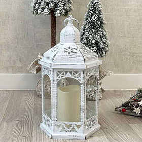Декоративні ліхтарі з діодним свічкою 31см