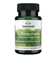 Сульфорафан из Брокколи Swanson Sulforaphane Broccoli 400мкг. 60 кап. Свенсон США