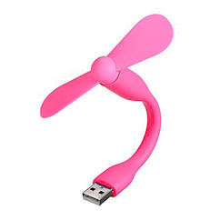 DR Мобільний вентилятор USB рожевий