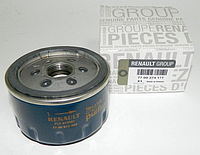 Фильтр масла на Renault Megane 2 (2003-2008) 1.6+1.6 16V Рено Меган 2 (Оригинал) - 7700274177