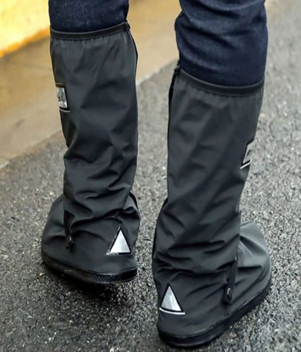Бахилы для обуви от дождя, грязи L и Защитное термоодеяло из полиэтилена Зеленый (n-10541) - фото 3 - id-p1892173975