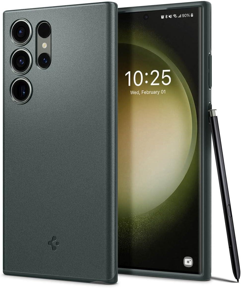 Чохол Spigen для Samsung Galaxy S23 Ultra - Thin Fit, Abyss Green (ACS06077)