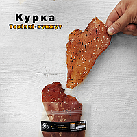 Куриные чипсы Терияки-кунжут крафтовые (100 грамм) єКорисно / Джерки куриные / Мясные снеки