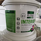 Фарба інтер'єр акрилова FLORA Сolour Super White INTERIOR біла 14 кг, фото 6