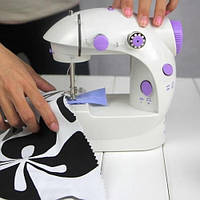 Швейная мини машинка 4 в 1 Mini Sewing Machine SM201, Портативная настольная швейная машинка, Швейная машинка