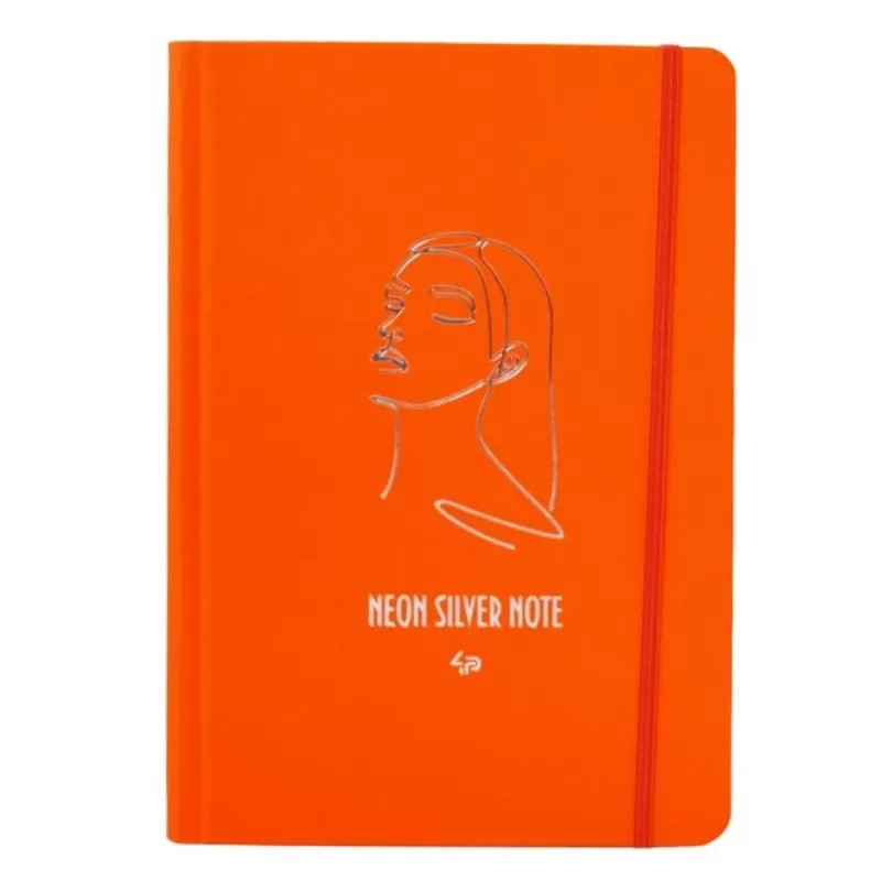 Блокнот A5 96 аркушів Neon silver note orange Profiplan (є 1 шт)