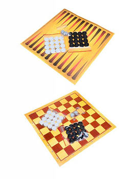 Шахматы 3 в 1 (в пакете) S0011 G-Rich