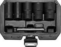 Набор экстракторов для удаления сломанные винтов и гаек YATO 1/2", 17-27 мм, 6 шт (YT-06032)
