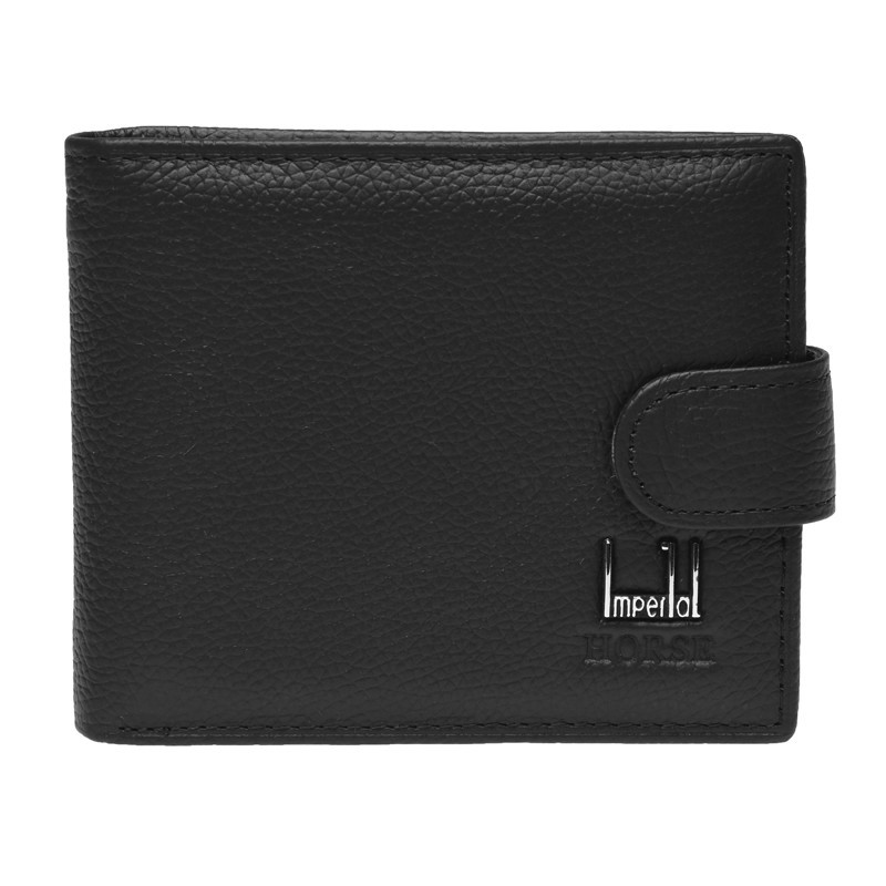 Чоловічий шкіряний гаманець Horse Imperial K1023-black