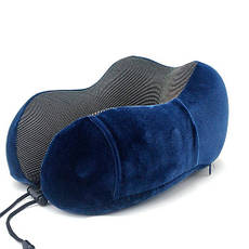 Дорожній набір для сну 3в1, подушка підголовник Memory foam, маска, беруші, фото 5