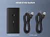 Комутатор Ugreen 2 In 1 Out KVM HDMI Switch Box 4K-60Hz 1.5М Black (50744), фото 9