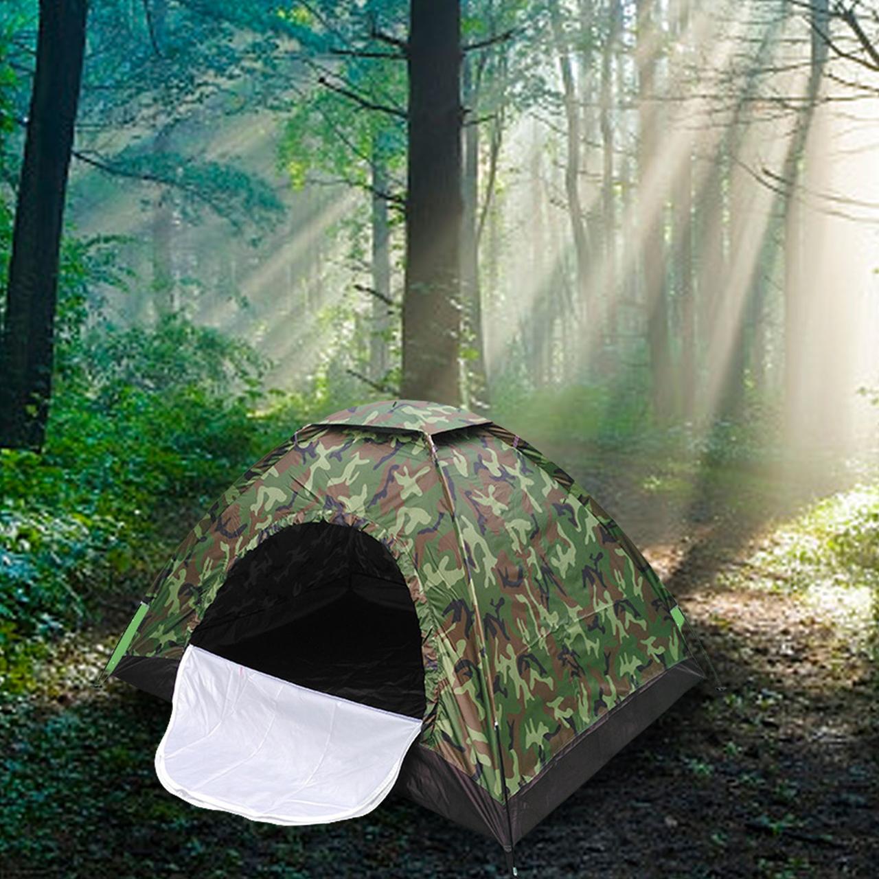 Палатка туристическая военная 200*150 Камуфляж, Зеленая | Палатка двухместная | Универсальная палатка - фото 2 - id-p1892190708