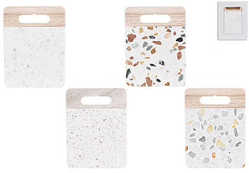 Підставка під гаряче керамічна на пробковій основі  "Натуральний камінь", 15*20см, 4 дизайни