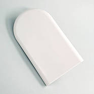 Праска для мастики напівкругла (бузкова ручка), фото 2