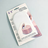 Праска для мастики напівкругла (бузкова ручка), фото 3