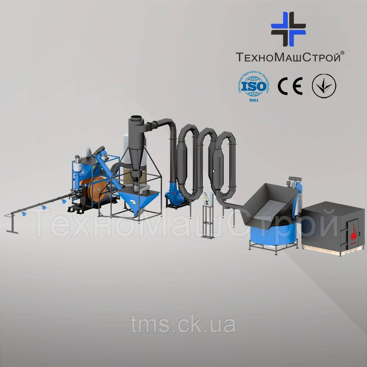 Ударний прес для брикетів «Ecopress» з сушкою СА-600, фото 1