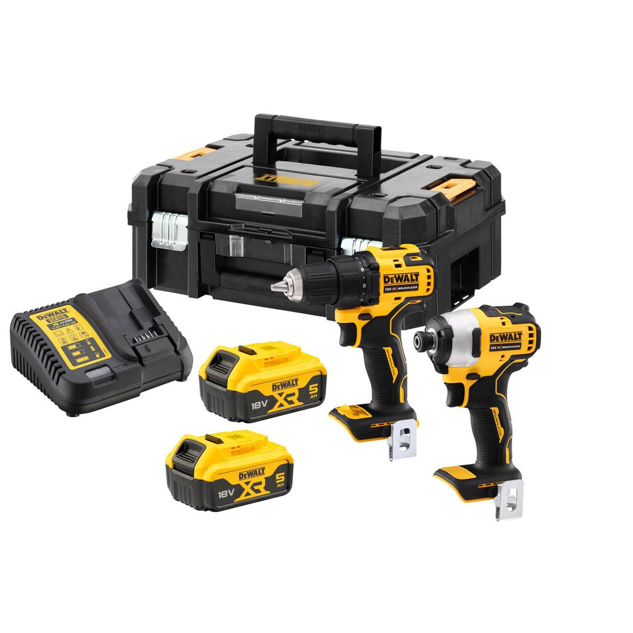 Набір із двох інструментів безщіткових DeWALT DCK2061P2T