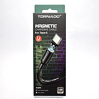 USB кабель Tornado TX14 Magnetic Type-C (3,0A/1м)- чорний