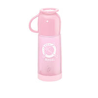 Бутылка пластиковая с заварником для ягод Green Tea 350мл розовый, Пластиковая бутылка для воды (EA53)