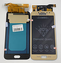 Дисплей для мобільного телефона Samsung J2 2018/J250, золотий, з тачскрином, Incell