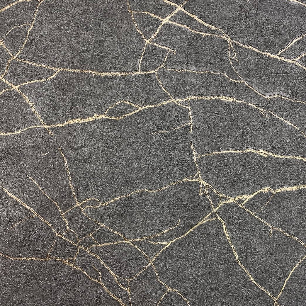 Шпалери вінілові на флізеліновій основі чорний Roka AdaWall 1,06 х 10м (23107-5), фото 1