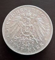 5 Марок 1903 Вільгельм ІІ, Пруссія / Пруссия