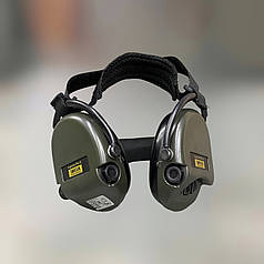 Тактичні активні навушники Sordin Supreme Pro X із заднім тримачем, колір – Олива (76302-X-S)