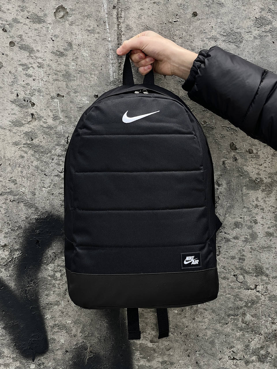 Рюкзак міський спортивний чоловічий жіночий Nike Air чорний портфель найк