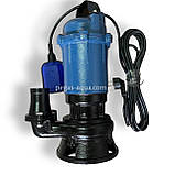 Фекальний насос GRANDWATER 2.5 кВт з ножем + шланг 25 м,  трос, зажими, хомут, рукавиці (комплект), фото 6