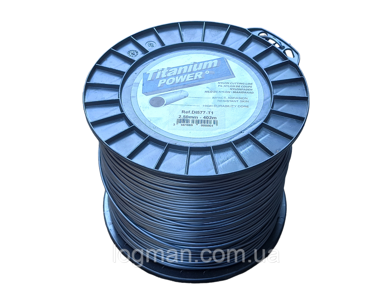 Жилка косильна Oleo-Mac Titanium-Round 2.5 мм х 402 метри, кругла, посилена (Італія) DI577