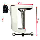 Настільна LED лампа-лупа FS-645 із сенсорним керуванням на струбціні + USB, 24 Вт, фото 5