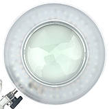 Настільна LED лампа-лупа FS-645 із сенсорним керуванням на струбціні + USB, 24 Вт, фото 6