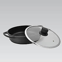 Каструля з антипригарним подвійним покриттям 3.8 л 28 см Maestro MR-4328-S Індукційний казан