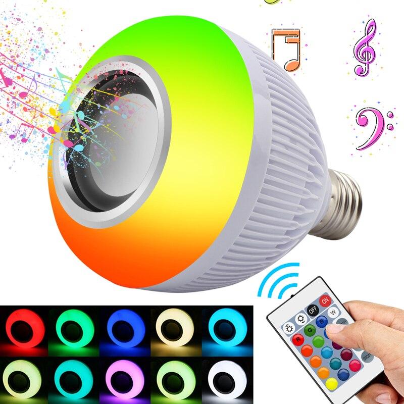 Блютуз лампочка з динаміком Bluetooth Music LED Bulb