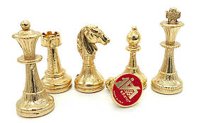 Шахові фігури від Italfama "Mignon Fiorito" матеріал: латунь,позолота 24К, серебро 925 Король 4,8 см