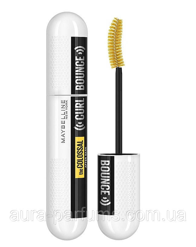 Туш для вій, інтенсивно чорна Maybelline New York Colossal Curl Bounce After Dark