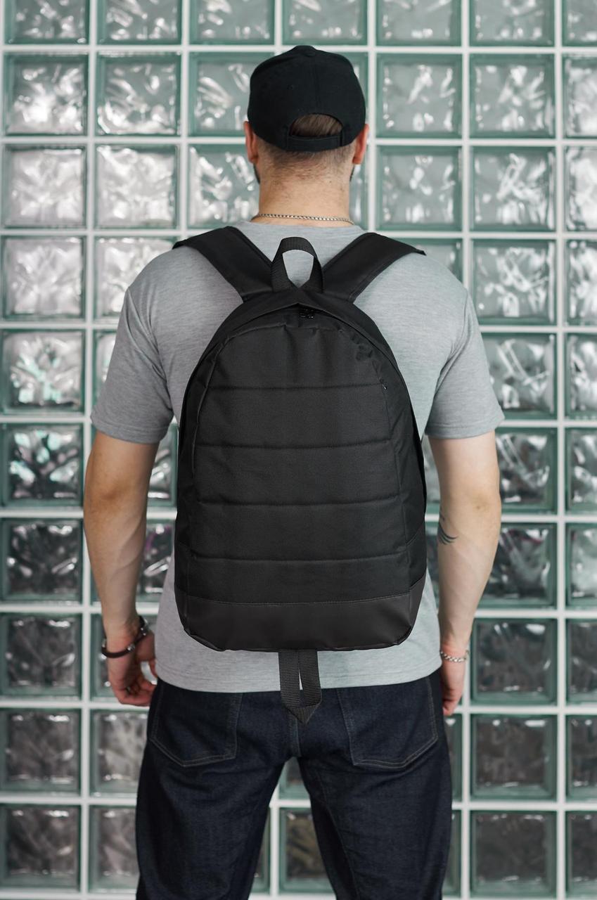 Рюкзак міський спортивний чоловічий жіночий street bag чорний портфель повсякденний сумка