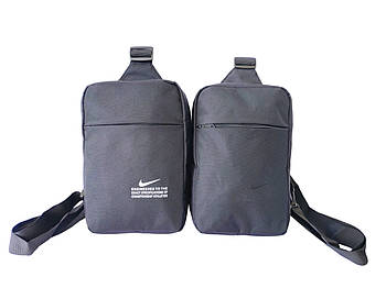 Чоловіча сумка тканинна через плече 28*17 см на блискавці з кишенею в різних варіантах Kay