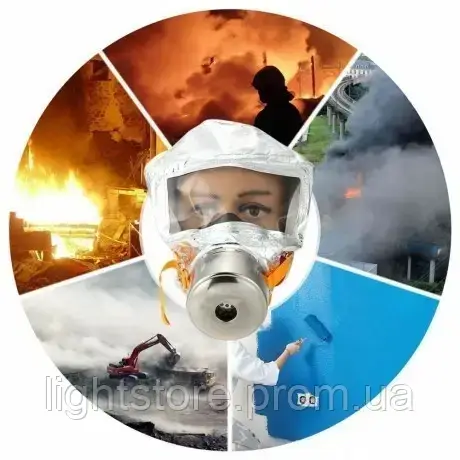 Противогаз Fire mask TZL 30, Средства защиты дыхательных путей, Маска противогаз, Противогаз от радиации - фото 3 - id-p1892301695