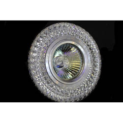 Точковий світильник з вбудованим LED підсвічуванням,227015WH+LED